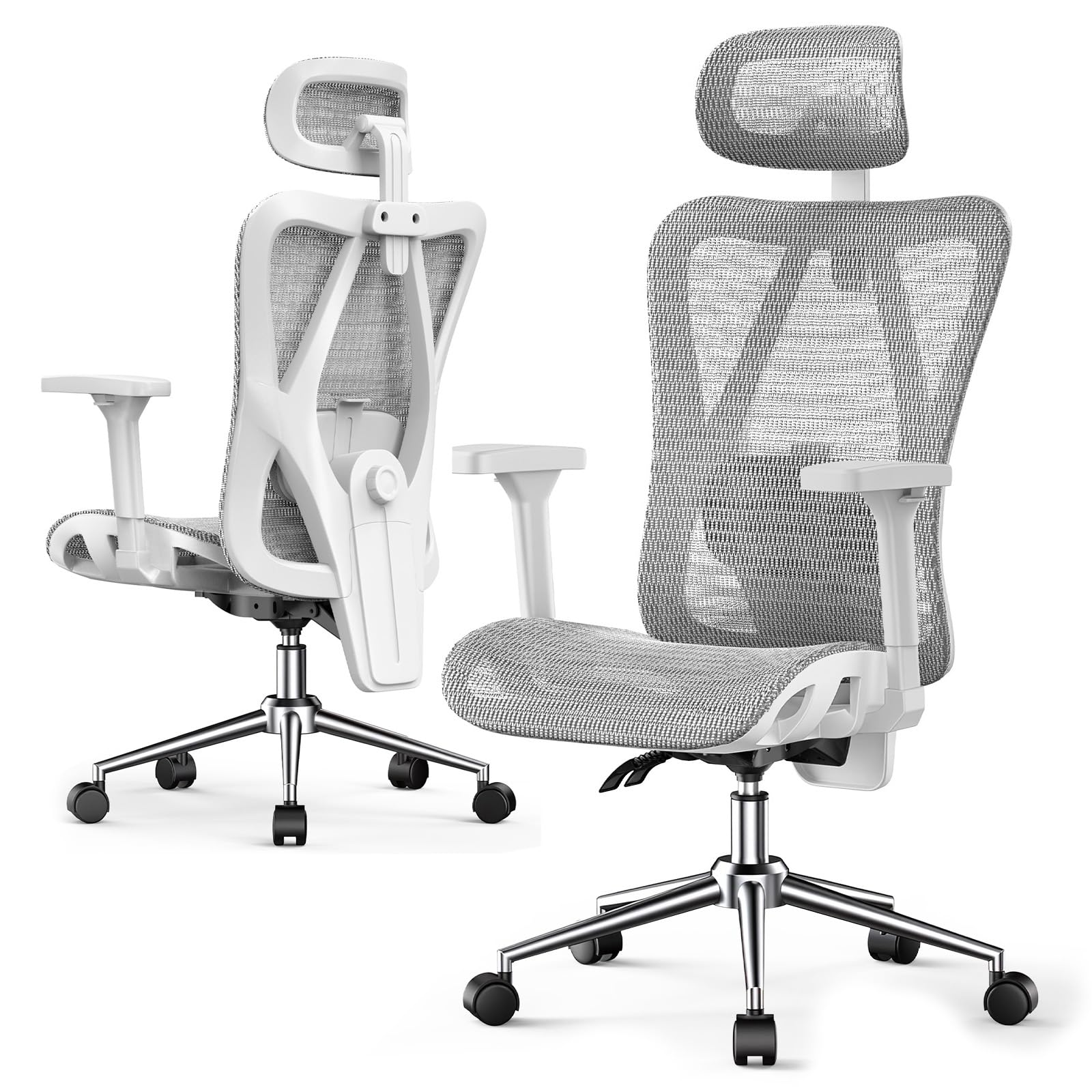 naspaluro Ergonomic Mesh Office Chair Breathable Desk Chair 3D Armrest