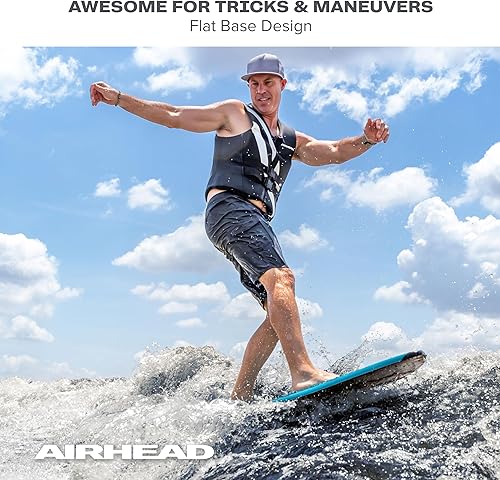 Miniatura 35 de Airhead Wakesurf Boards, EVA Traction Pads, Adjustable Foot Straps, Great for All Skill Levels, Multiple Sizes/Styles