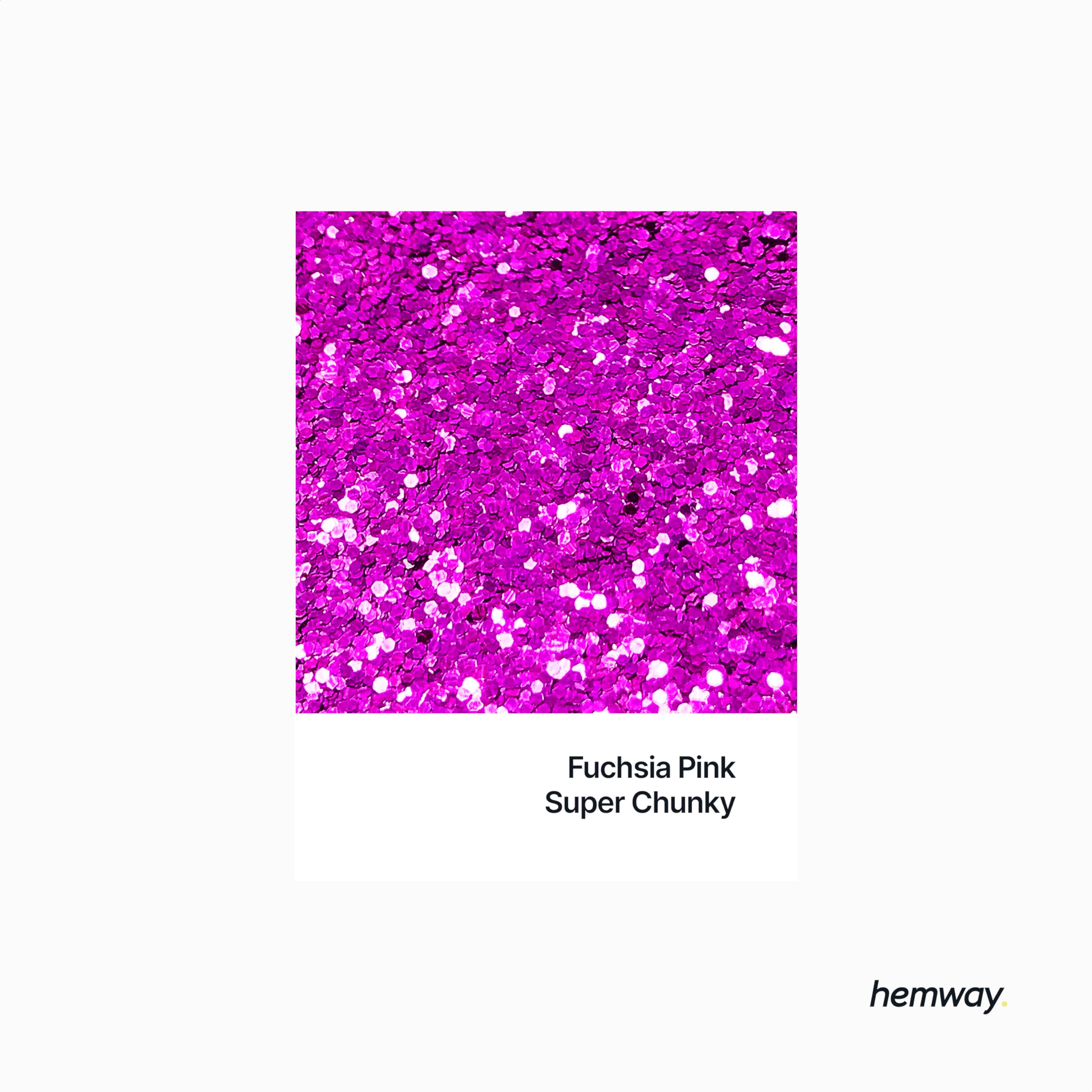 Hemway Glitter Shaker Fuchsia Pink 110g x2 Pack Super Chunky, Craft Glitter Shakers for Resin & Epoxy Crafts - Image 2