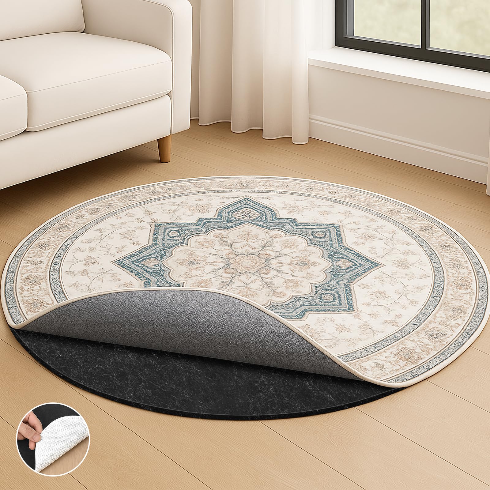 Deep Dream Dual Surface 6 Round Rug Pad
