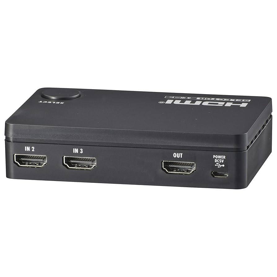 Amazon | OHM 3ポート HDMIセレクター 黒 AV-S03S-K 05-0576