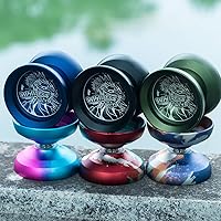 Vista 5 de Yoyo profesional sensible de aluminio para niños principiantes, rodamiento de bolas de repuesto para jugadores avanzados de Yoyo + 1 guante + 5