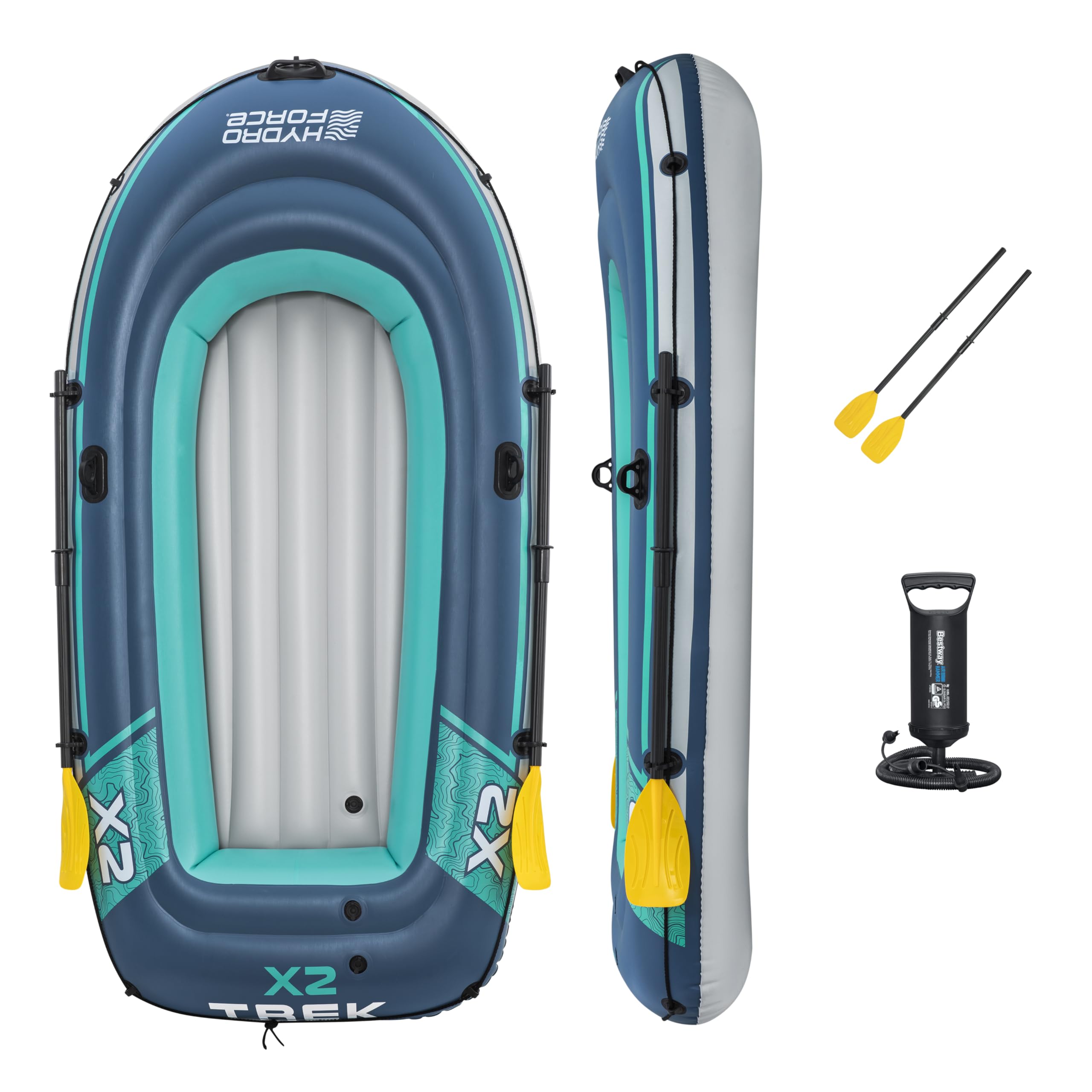 Bestway Tratwa Trek X2 7 ft 7 cali x 46 cali lub 2,32 x 1,18 m