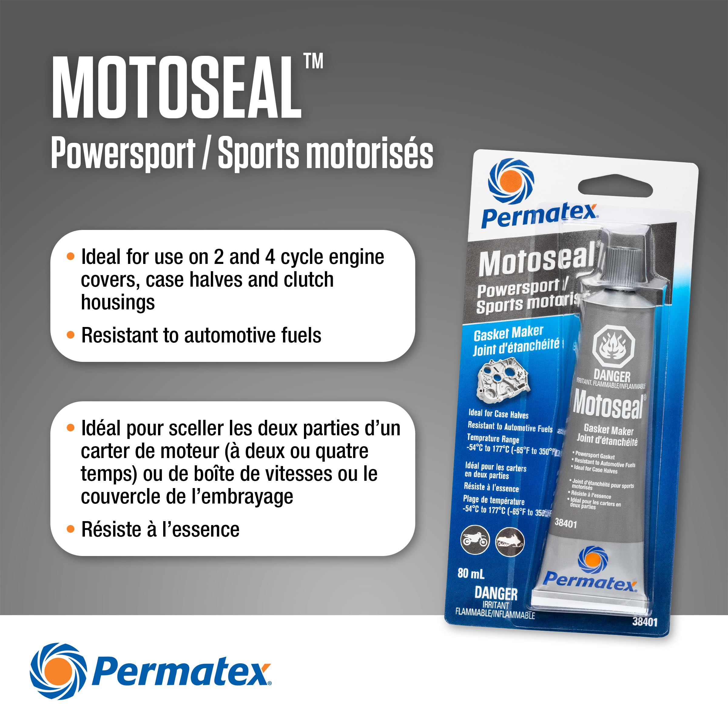 つーリクエスト商品 Amazon.com: Permatex 38401 MOTOSEAL 2 AND 4-CYCLE GASKET MAKER