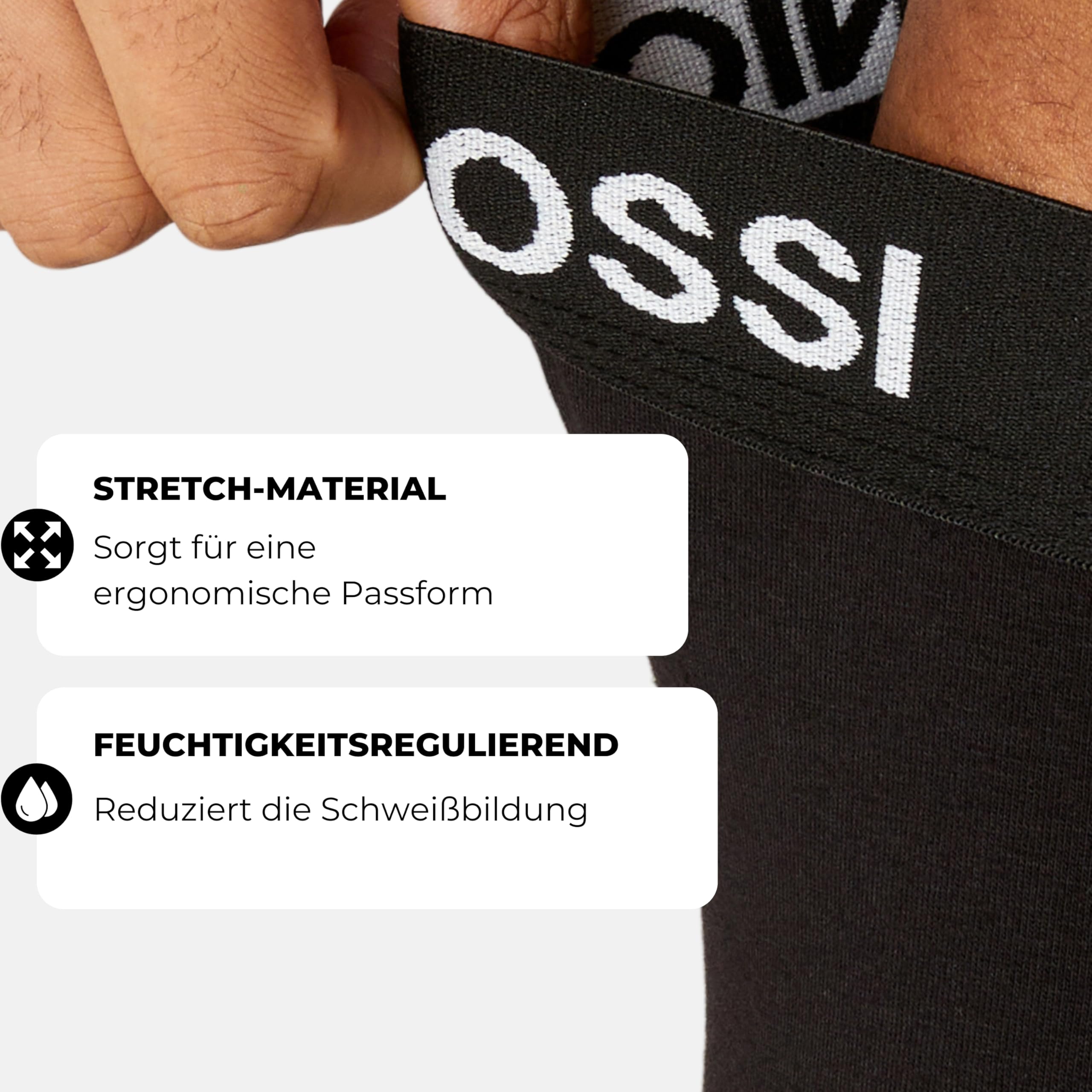 Antonio Rossi 12er-Pack Herren-Boxer-Hipster - Herren-Boxershorts Multipack mit elastischem Bund