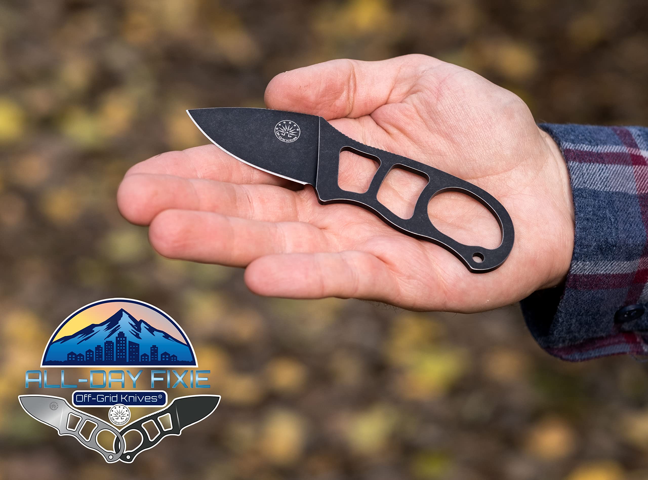 OffGrid Knives Neck Knife and Belt Carry Compact EDC Fixed Blade