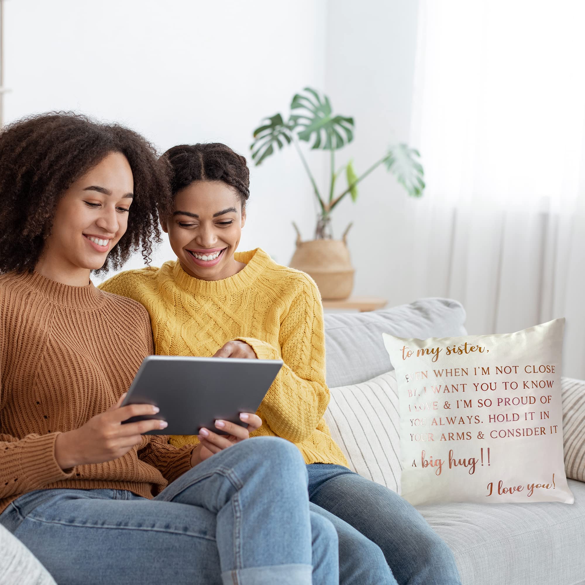 Cojín Personalizado Para Hermanas / Regalo Para Hermana Con Nombres De Hermana / Funda De Almohada Primero Mi Hermana Para Siempre Mi Amiga - México