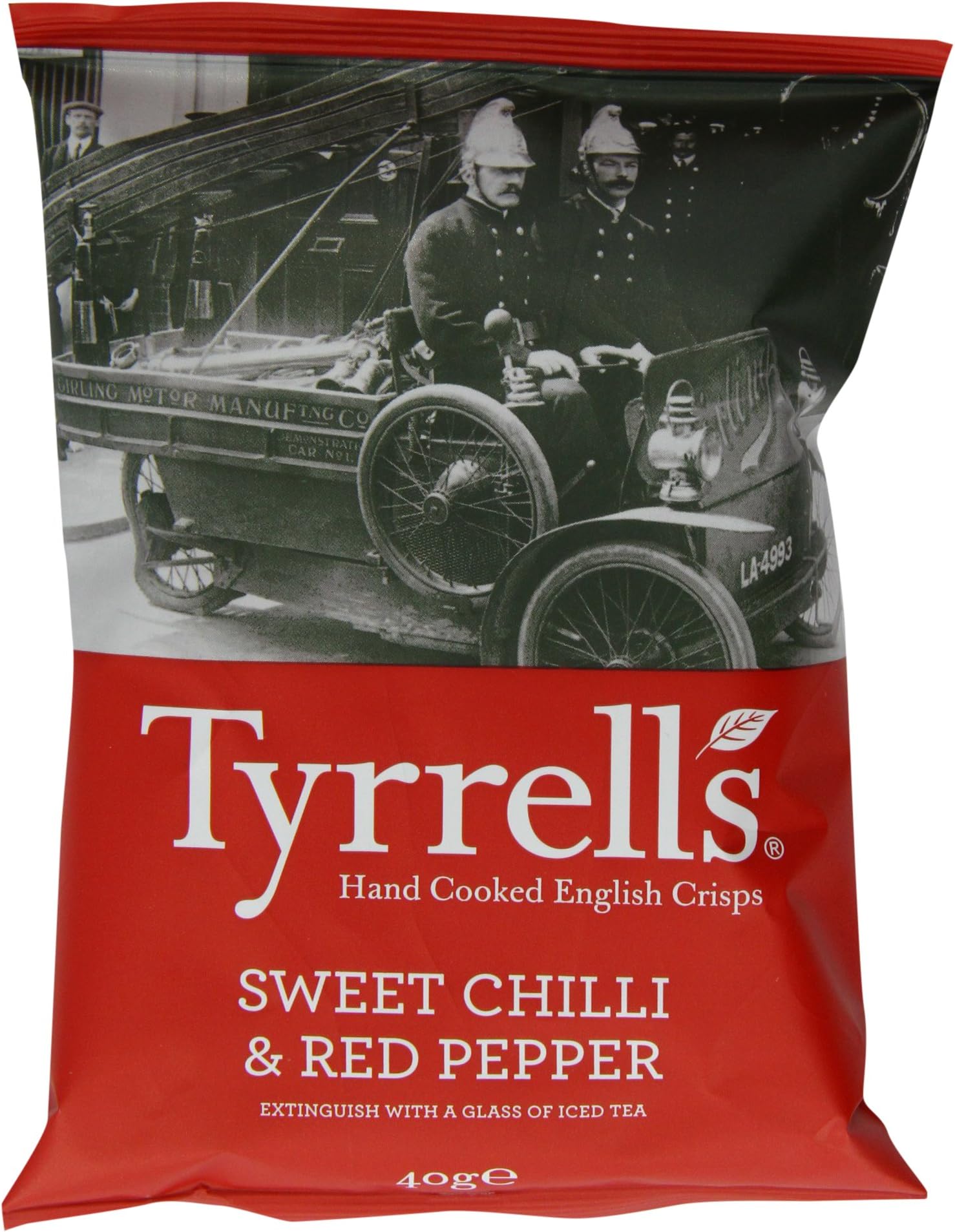 Tyrrells Sweet Chilli and Red Pepper Crisps 40 g (Pack of 24)