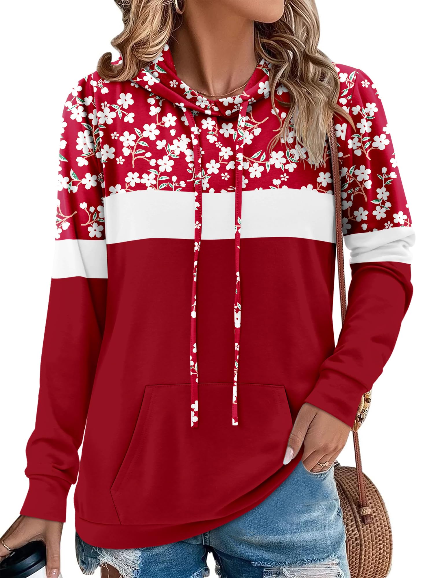 Angerella Long Sleeve Hoodies for Women Pullover Hooded Sweatshirts