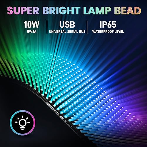 Miniatura 10 de Rayhome Letrero LED programable grande, 37 x 4 pulgadas, flexible, 12 V, para interiores, con control remoto, control de aplicación Bluetooth,