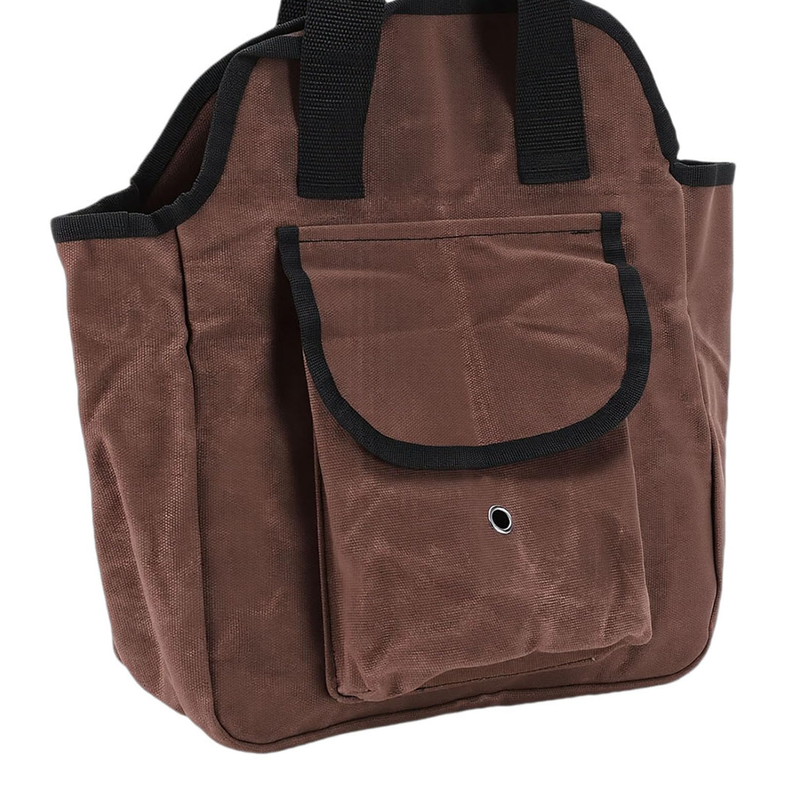 Bolsa para herramientas de jardín Bolsa de lona encerada para herramientas con 6 bolsillos interiores y 3 exteriores multiusos para jardinería doméstica Bolsa de lona