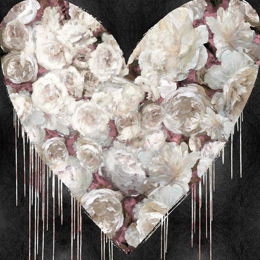Posterazzi PDXLSG116657LARGE duże serce kwiaty III Lindsay Rodgers plakat nadruk, 60 x 60 cm, wielokolorowy