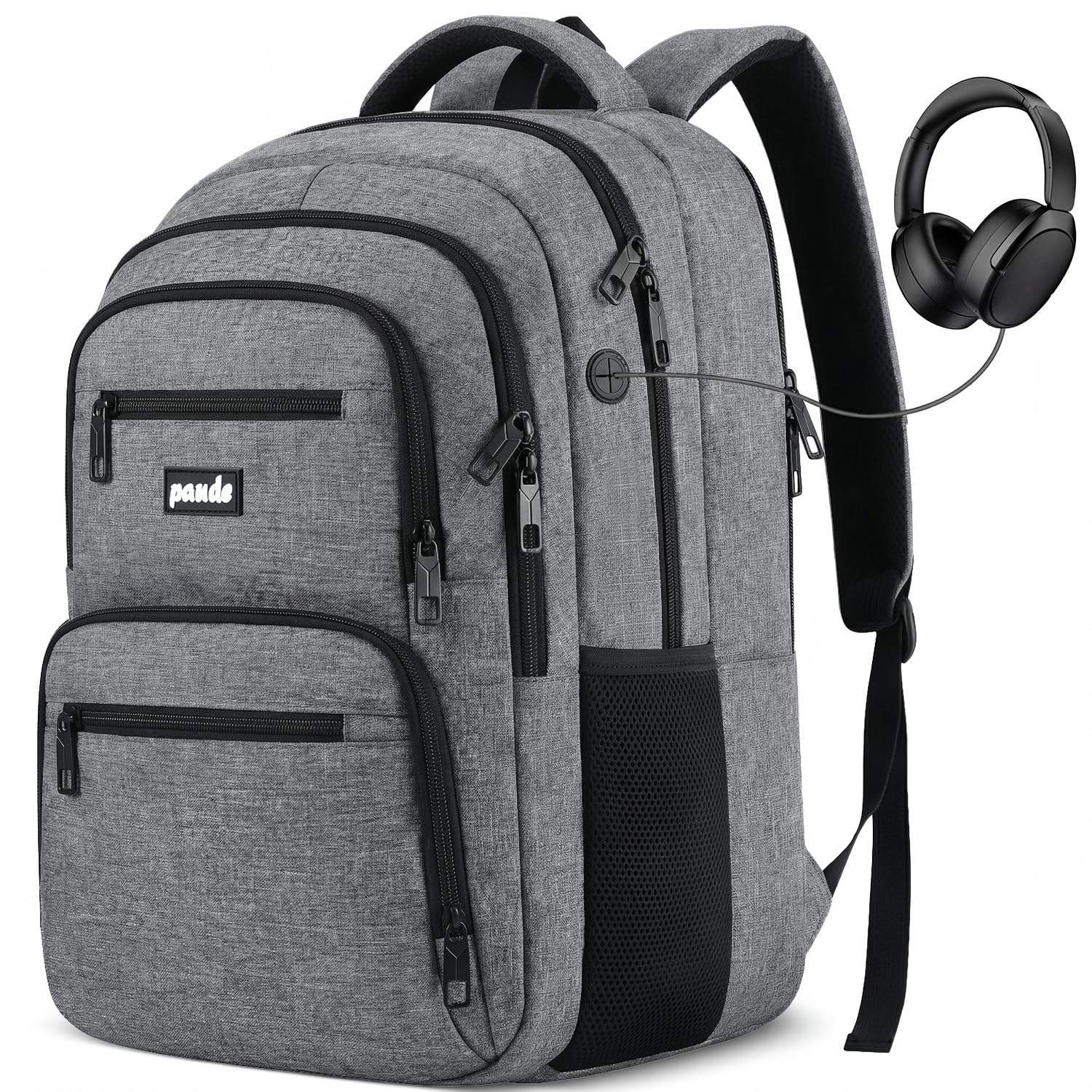 Paude Mochila para ordenador portátil de 17,3 pulgadas, mochila escolar grande para adolescentes y adultos, mochila de trabajo para estudiantes de secundaria, universitarios y profesionales