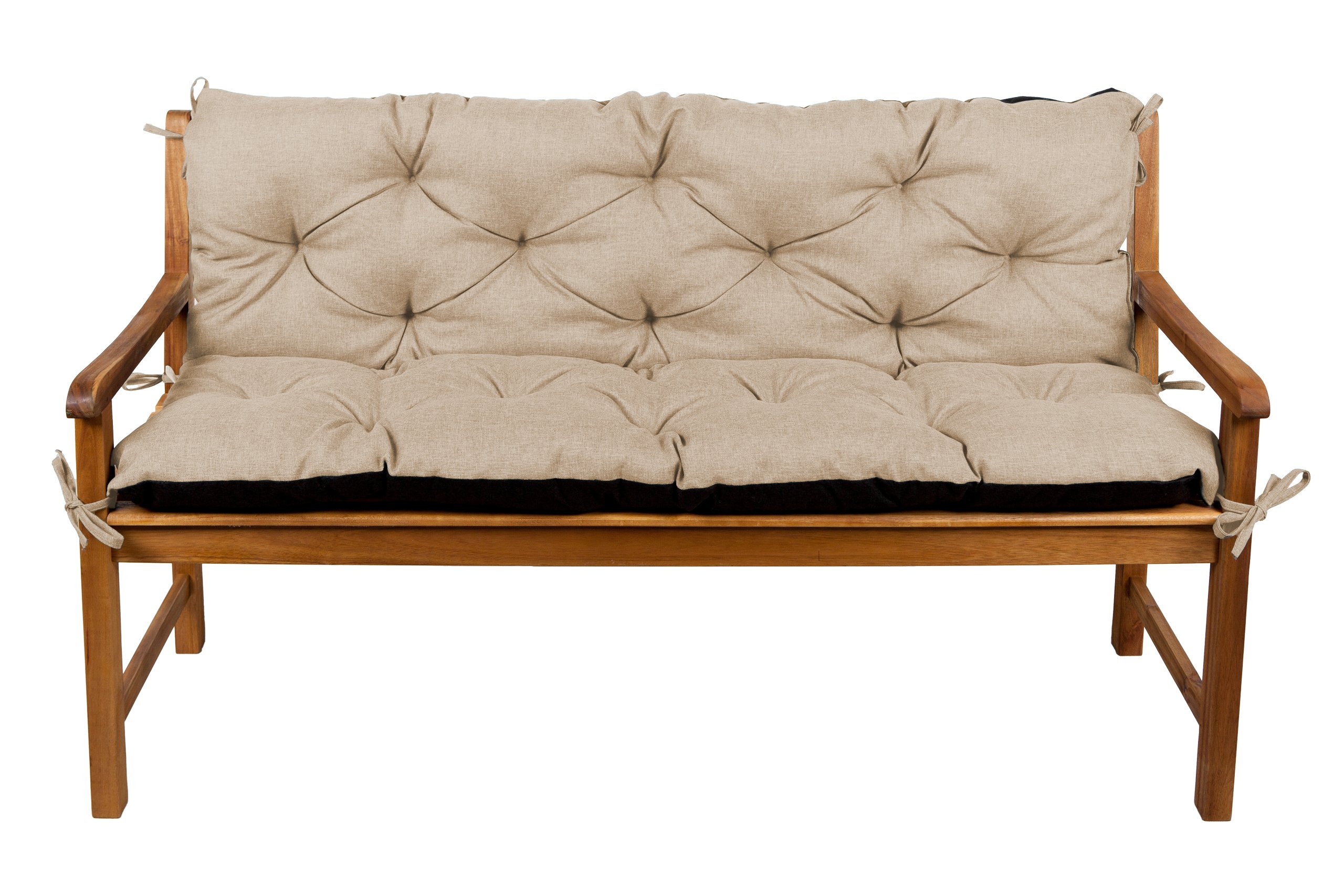 gutekissen Cuscino per panchina, per terrazze, prato, altalena da giardino, giardino L (150 x 50 x 50 cm, beige)
