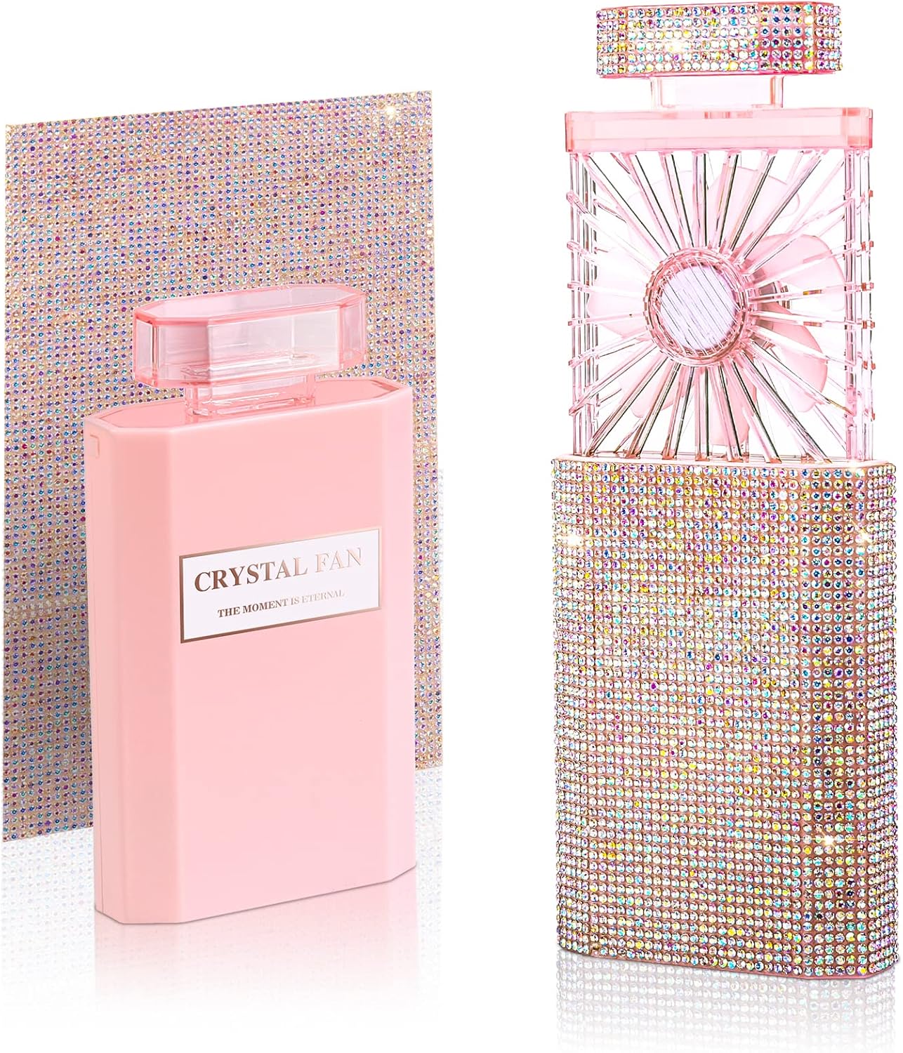 LIGHTDESIRE DIY Bling Crystal Rhinestones Handheld Fan