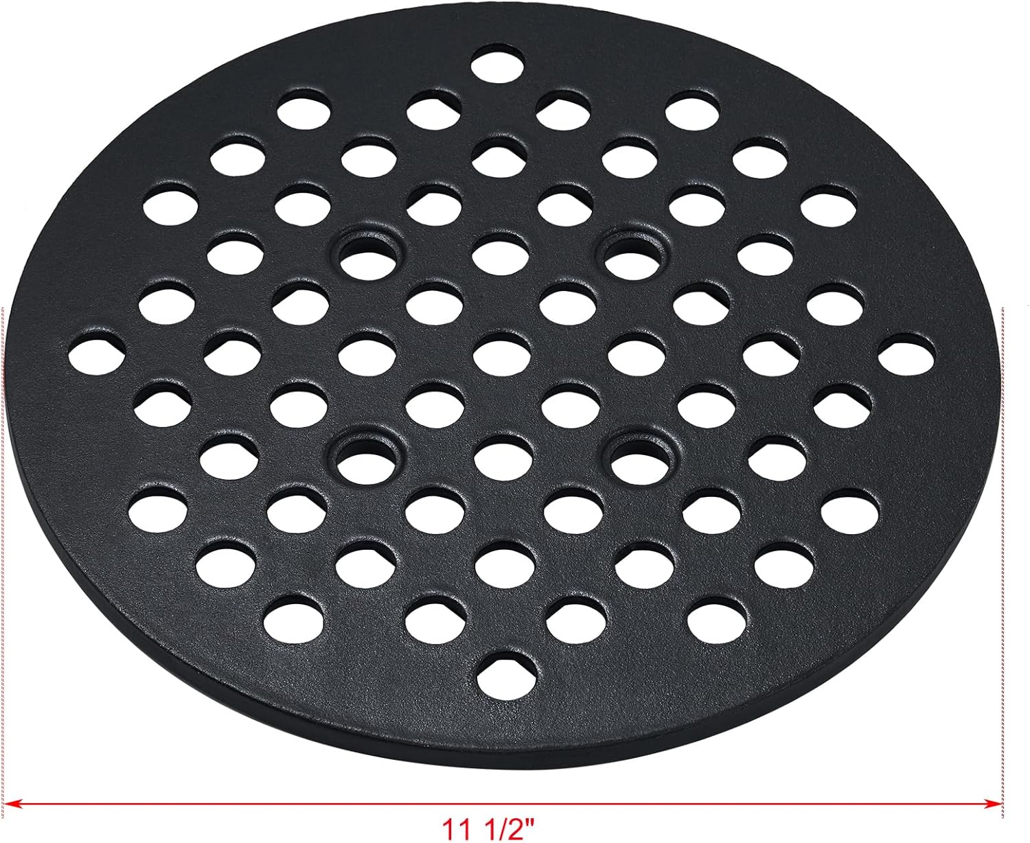 BJ-MFG24 11.5 Inch Charcoal Fire Grate Replacement for Kamado Joe Big Joe 24” Grill Cast Iron Charcoal Grate Part BJ24RH BJ24RHC BJ24NRHC BJ-MFGC Charcoal Bottom Kamado Joe 24In I II III Series