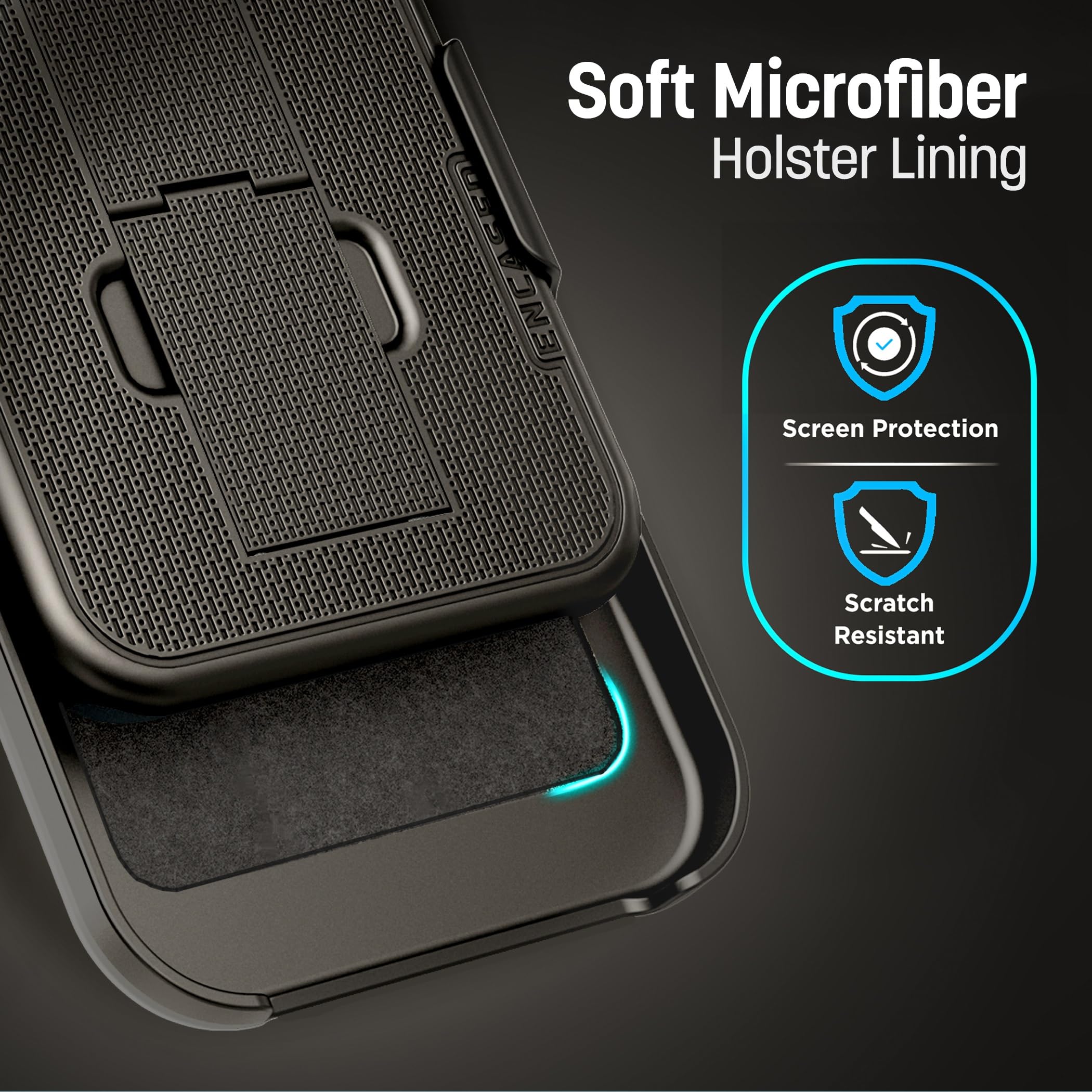 Encased DuraClip Coque pour iPhone 16 Pro avec étui et protection d'écran en verre trempé