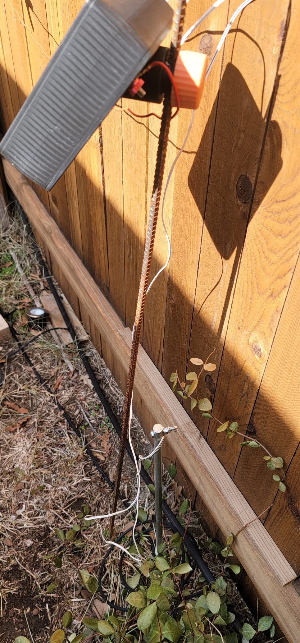 RentACoop 3ft Galvanized Ground Rod with Clamp Compatible