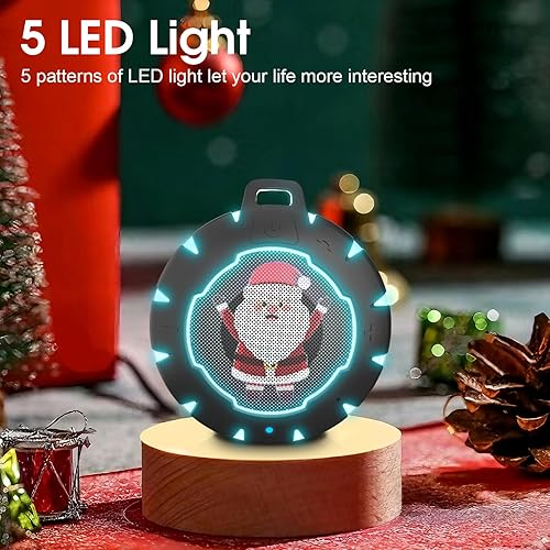 Miniatura 3 de HEYSONG Altavoz Bluetooth impermeable para ducha, altavoz portátil duradero con sonido HD, altavoz inalámbrico al aire libre para piscina, playa,