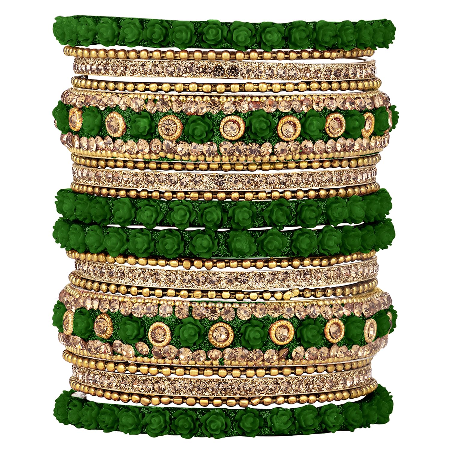 Peora Brass Traditional Bangle Set Navratri Gift for Women (green) (B09GRVNHSJ) Amazon Price History, Amazon Price Tracker
