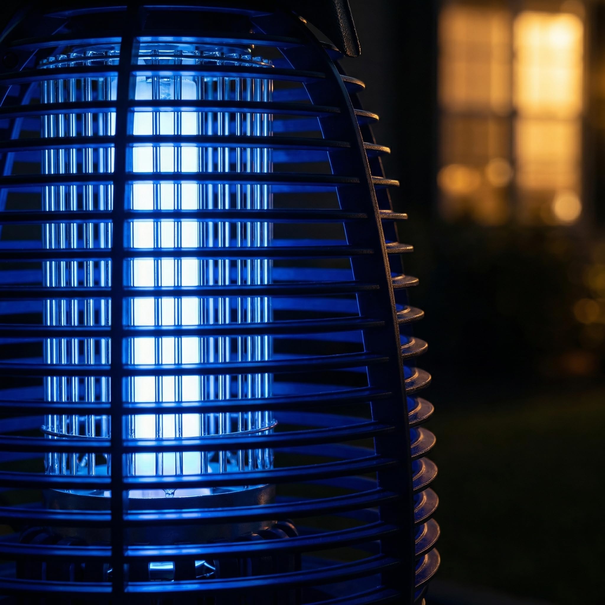 Matainsectos eléctrico al aire libre – 4200 V de alta tensión, luz LED impermeable para mosquitos, moscas, patio, porche, garaje, patio trasero, casa