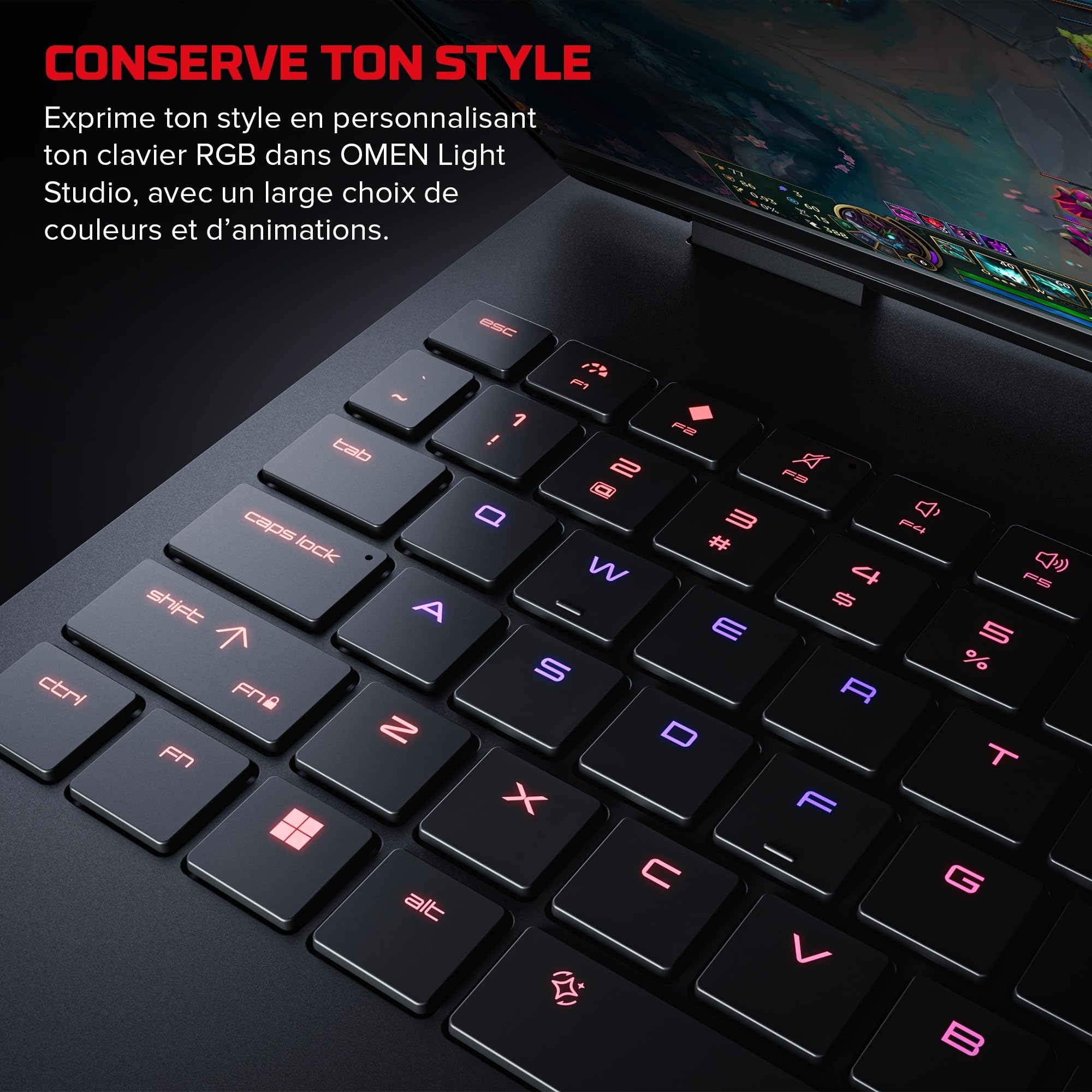 HP HyperX Omen 15-gb0702sf Ordinateur Portable Gaming 15.3" 2K IPS, PC Portable Gamer (Ryzen 7 260, RAM 16 Go, SSD 512 Go, RTX 5060 8GB VRAM, Windows 11), Laptop Noir, AZERTY