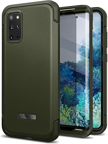 SURITCH Funda protectora para Samsung Galaxy S20 Plus, marco frontal extra, resistente y a prueba de golpes, con protector de pantalla integrado