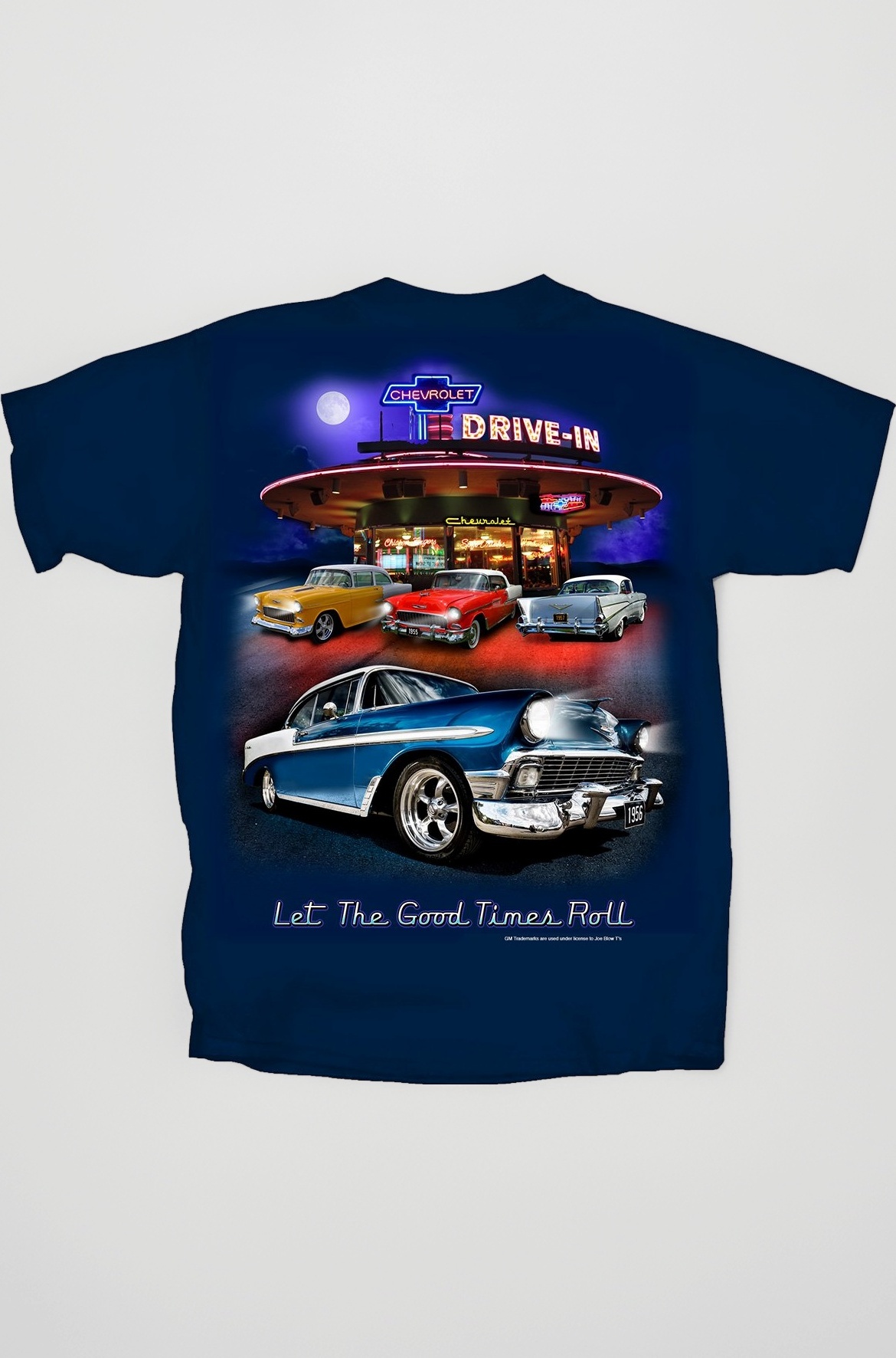 Joe Blow Men's Chevy Bel Air Tri-Five Retro Drive-in T-Shirt