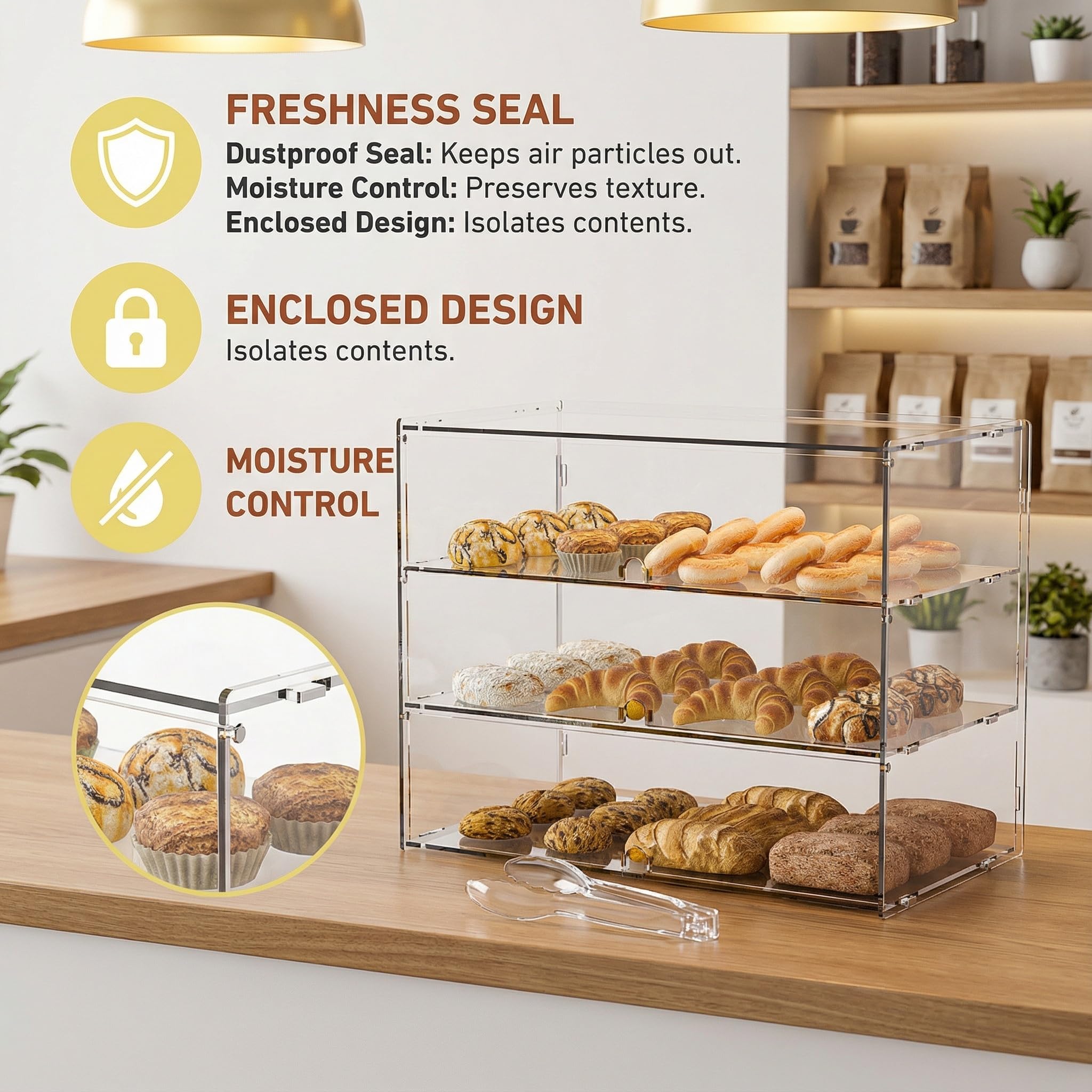 Kleding Organizer met Doorzichtige Deksel-9 lagen Size L-pied de poule