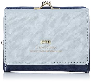 三つ折り財布 ネイビー/ホワイト Amazon.co.jp: [アルディ] 財布 レディース 三つ折り ブルー