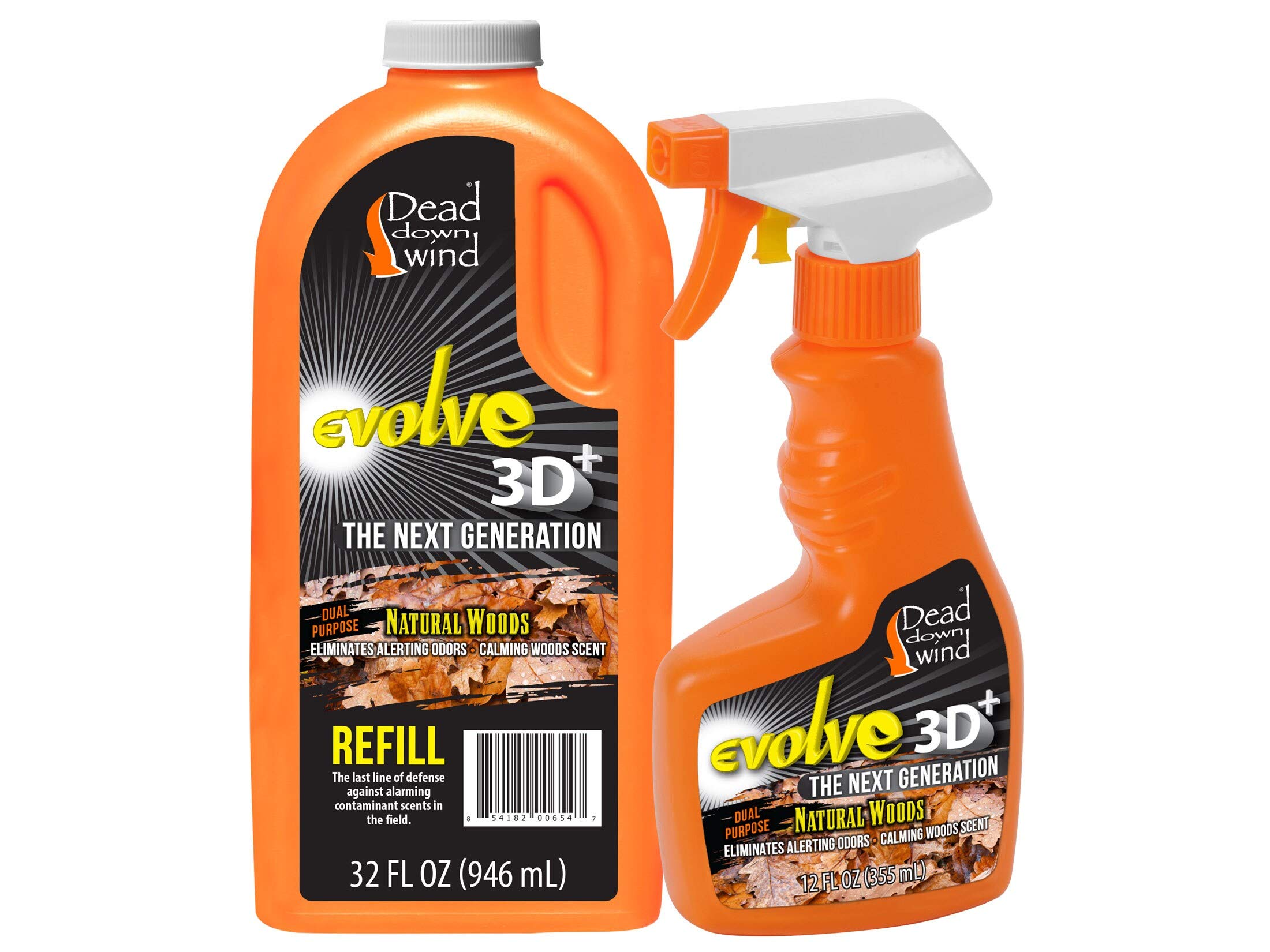 DEAD DOWN WIND1394418 Evolve 3D+ Odor Eliminator Field Spray Natural Woods 44oz