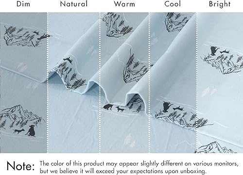 Vista 203 de RUVANTI Sábanas de franela 100% algodón King 4 piezas Celestial Stag Ciervo celestial