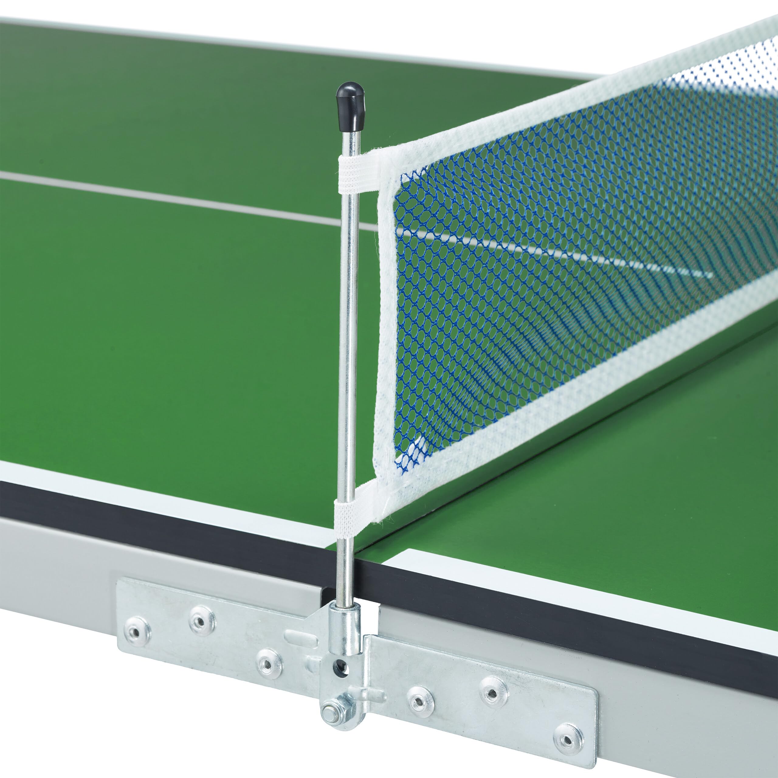 Relaxdays Table de ping-Pong Pliante avec Filet, 2 Raquettes, 3 balles, 71x150x67 cm, Vert