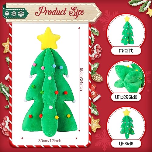 Miniatura 3 de Juego de peluche de árbol de Navidad de 24 pulgadas, animales de peluche suave, juguete de Navidad, decoración de Navidad, regalos para niños y