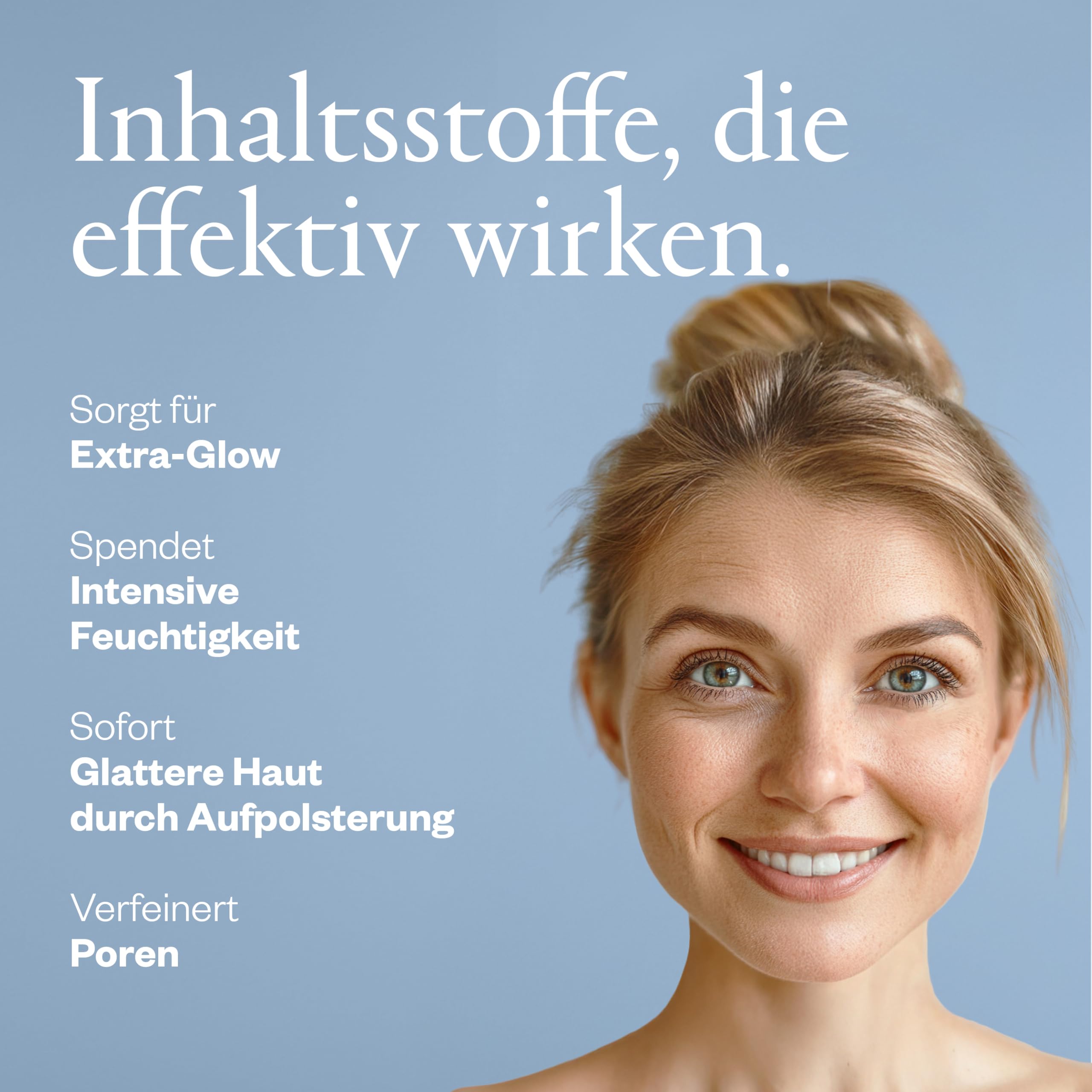 SANKT LEONHARDS - Hyaluron Feuchtigkeitscreme für das Gesicht - 50ml - für ein aufgepolstertes Hautbild & strahlenden Teint - mit Bio-Molke, Vitamin C, Hagebuttenkernöl & Nachtkerzenöl