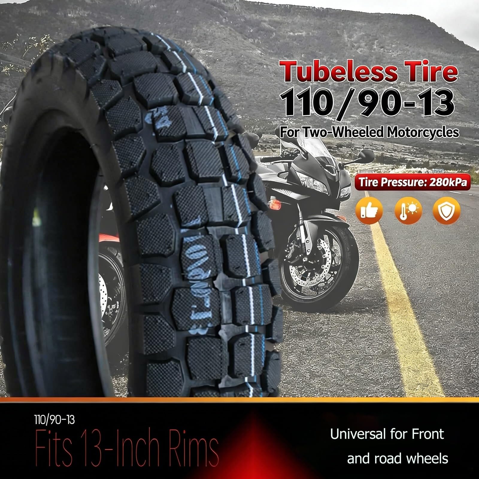 26x4.0 Opona Fat Bike, 60 TPI Odporna na Przebicia, Wszystkie Tereny dla E-Bike i MTB, Śnieg i Piasek, 30 PSI z Grubą Ścianką, Gotowa na Tubeless(TIRE AND TUBE)