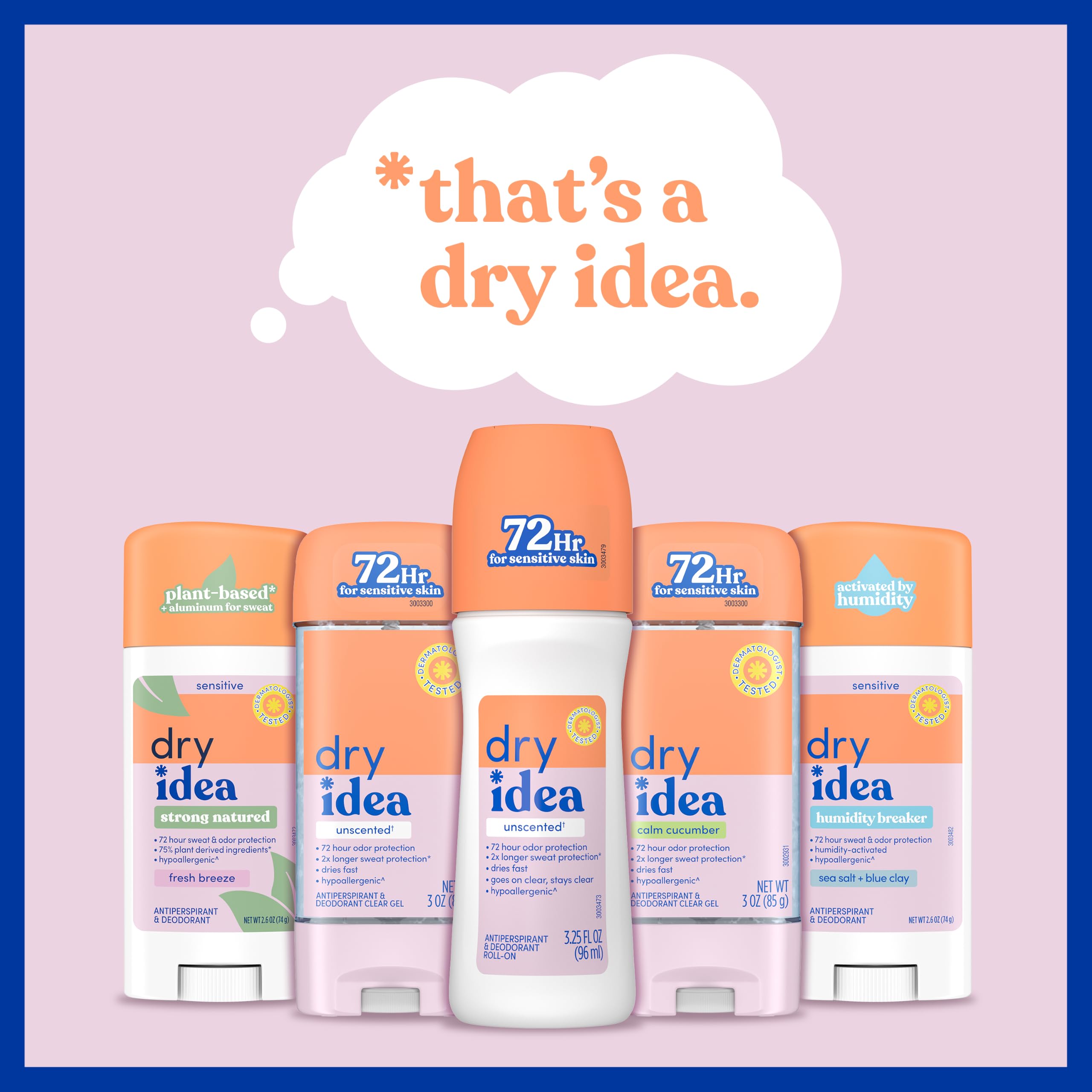 Dry Idea Women's Deodorant - 72hr Protection -7