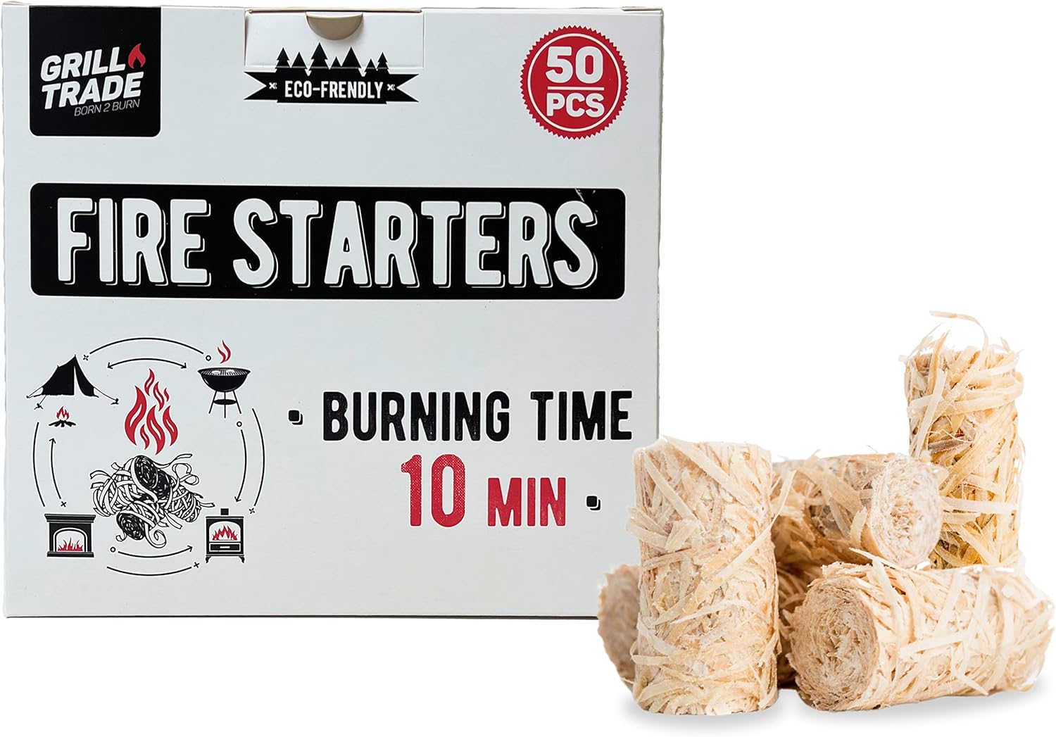 Mountain Grillers Charcoal Fire Starter Kit for Camping