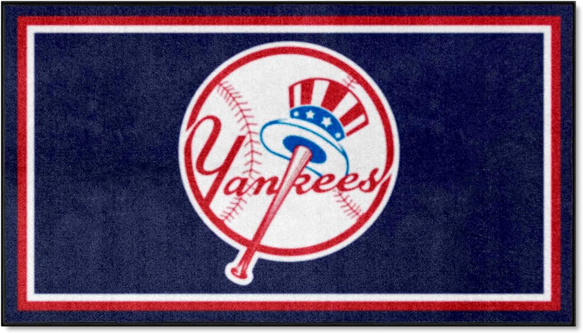 FANMATS MLB - New York Yankees 3ft. x 5ft. Plush Area Rug