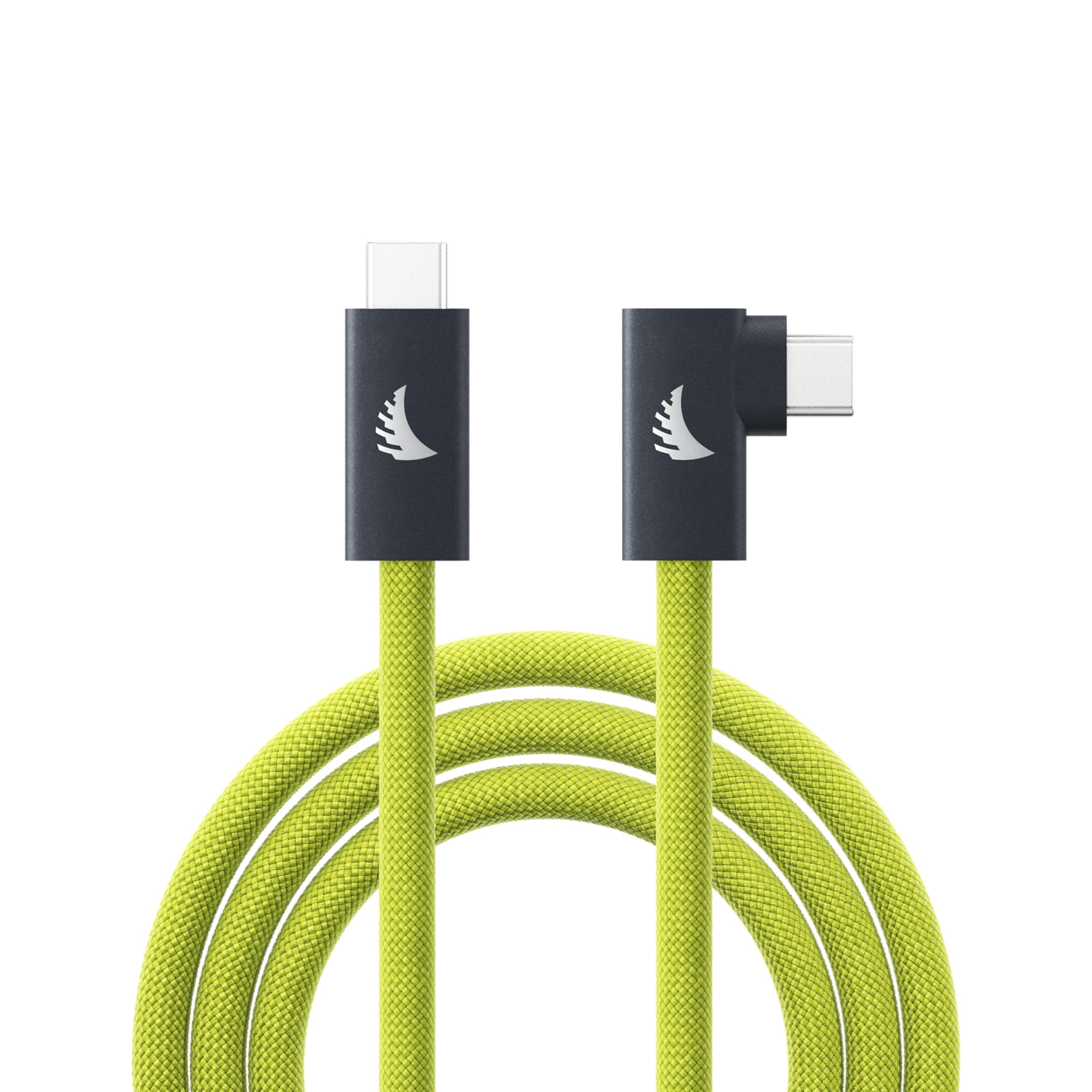 Angelbird USB-C 3.2 Solid Flex™ Tether Cable Right-Angle Lime - 4,5 m - Full-Featured - für bis zu 20 Gb/s Datentransfer, Schnellladen und hochauflösende Videoausgabe