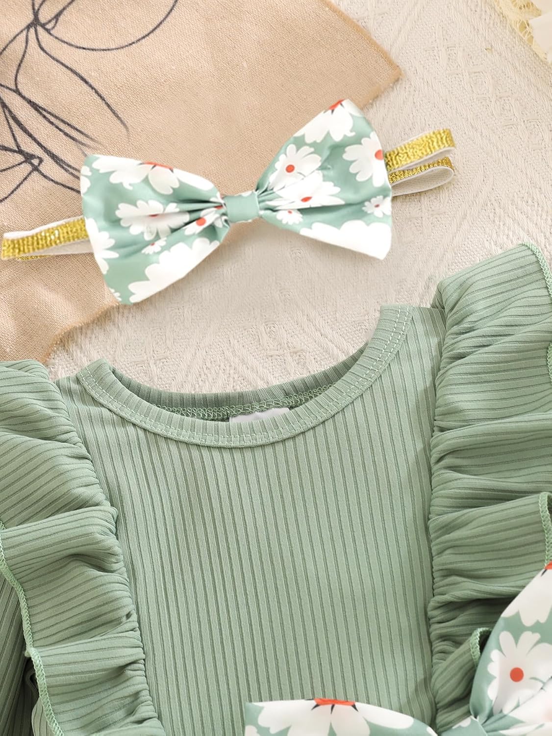 Baby Long Sleeve Fall Dress Baby Girl Clothes Ruffle Toddler Casual Dress Infant Cute Clothes Winter Outfits - Image 4