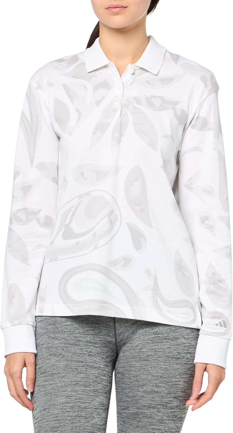 Adidas Womens Go-to Long Sleeve Golf Polo Shirt