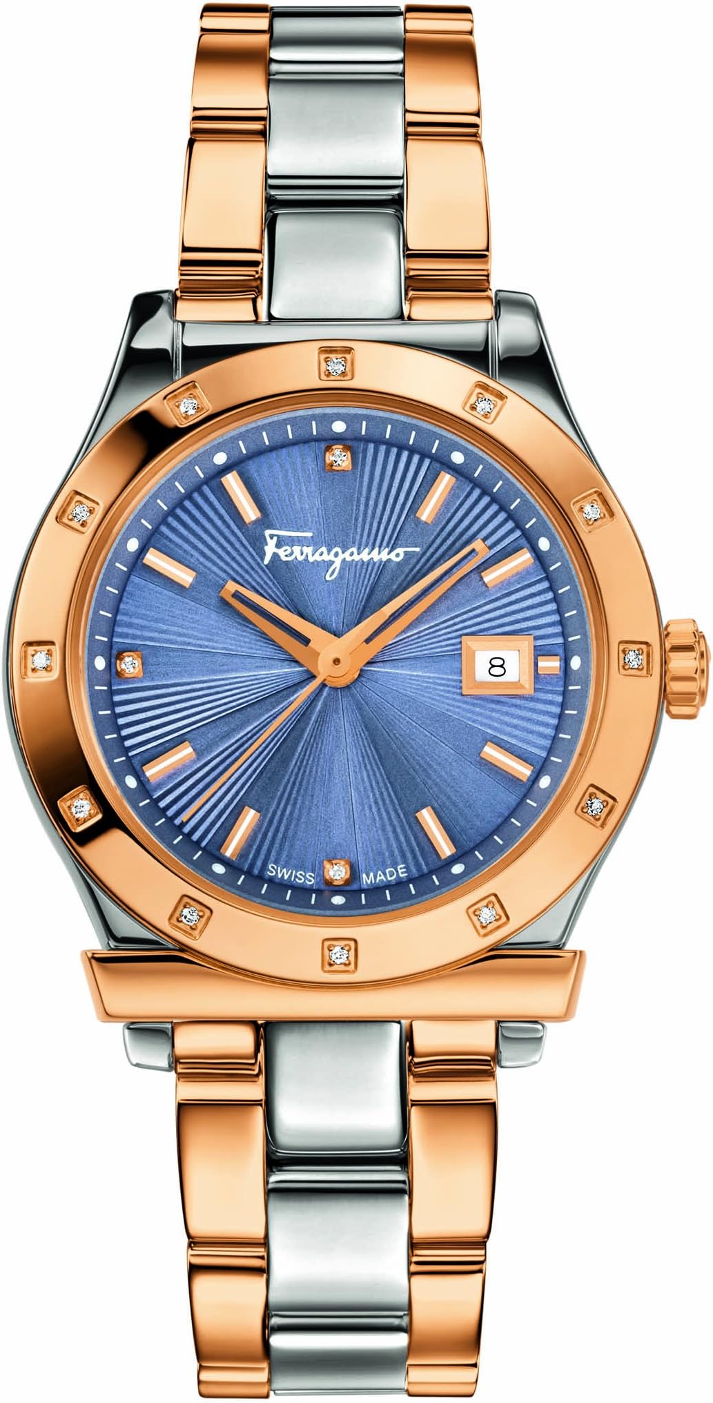 Salvatore Ferragamo Women's 'Ferragamo 1898' Quartz Stainless Steel Casual Watch, Color:Two Tone (Model: FF3260015)