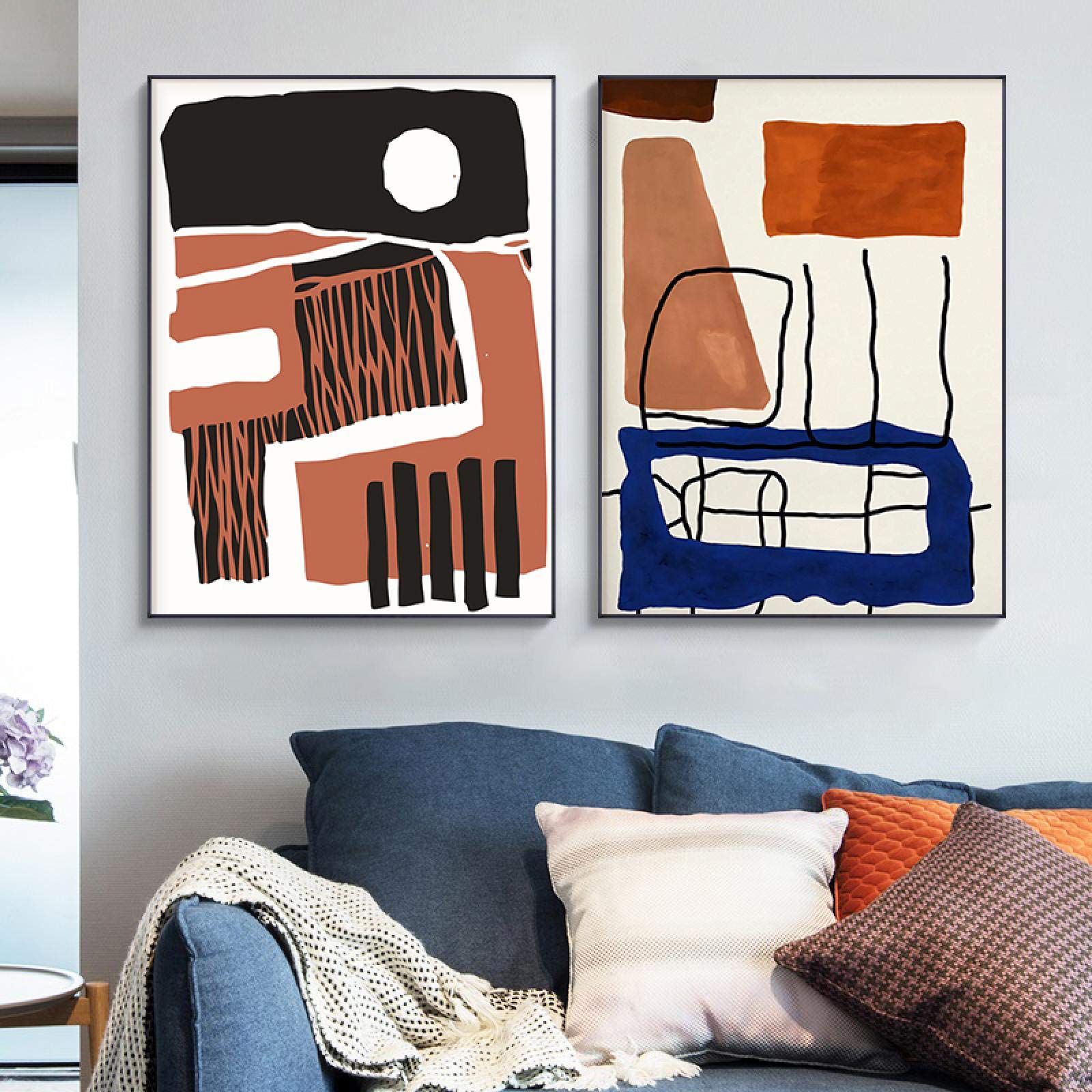 Impression sur toile abstraite haut de gamme salon moderne 60x90cm