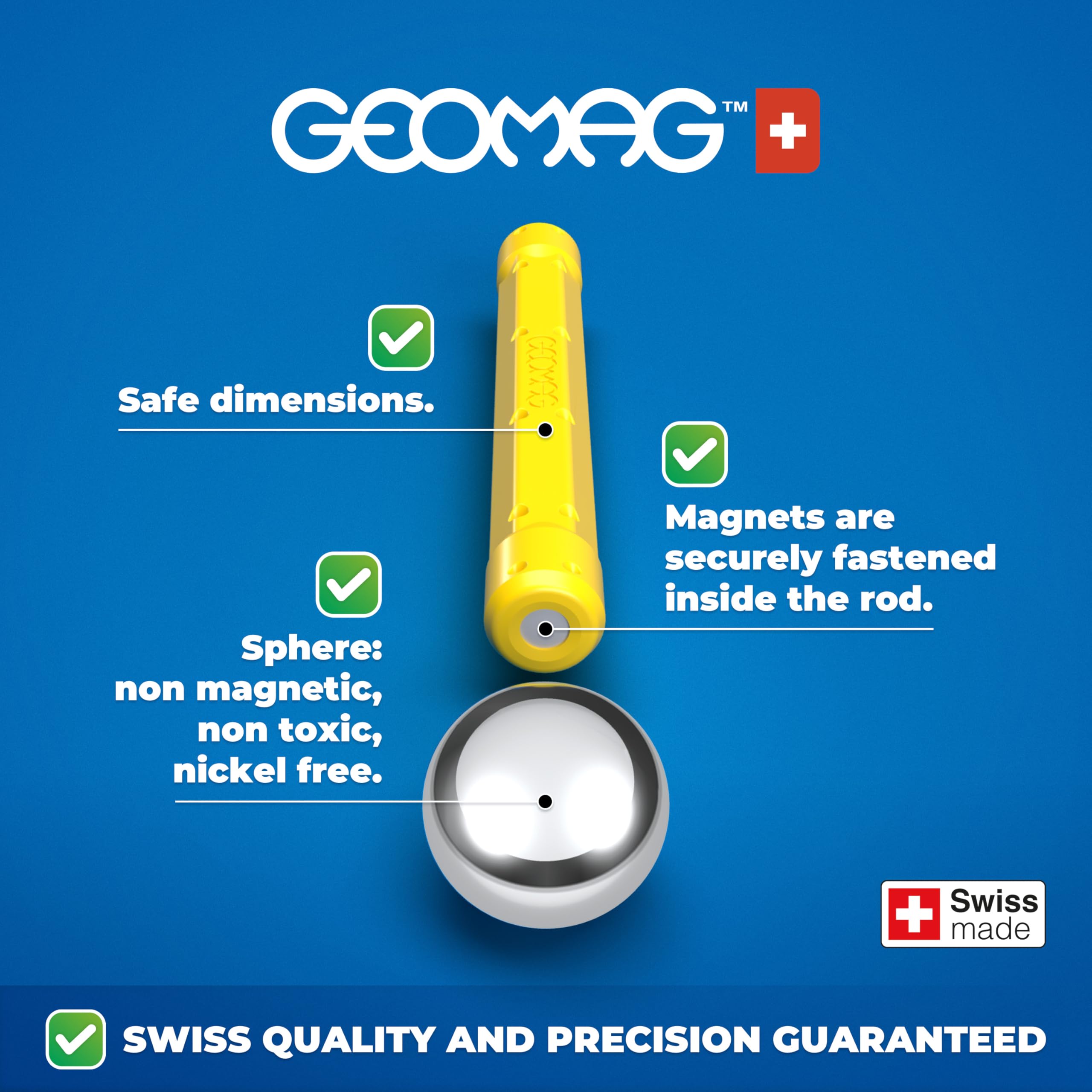 GEOMAG - Classic Panels RE Nasa Shuttle 103 Pz, Costruzioni Magnetiche per Bambini e Ragazzi Geometriche a Tema NASA con Tessere Magnetiche, Giochi Bambini 3 Anni +, Gioco STEM Educativo da Regalare