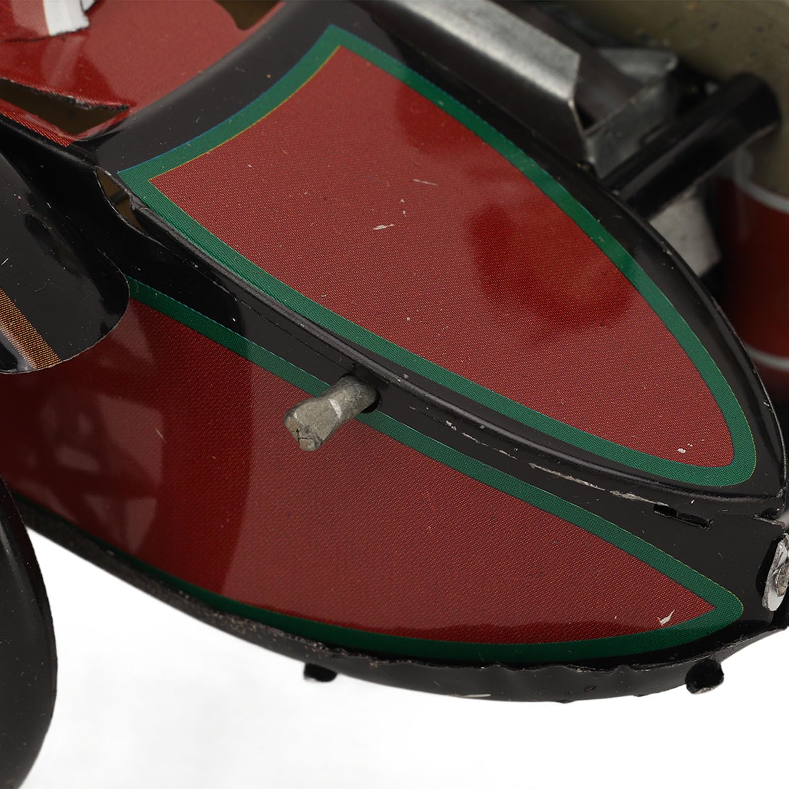 MS804A 3-rädriges Motorrad-Aufziehspielzeug, Nostalgisches Thema, Personalisierte Ornamente, Kreative Geschenke, Blechspielzeug, Vintage-Sammlerstück für Jungen und Mädchen