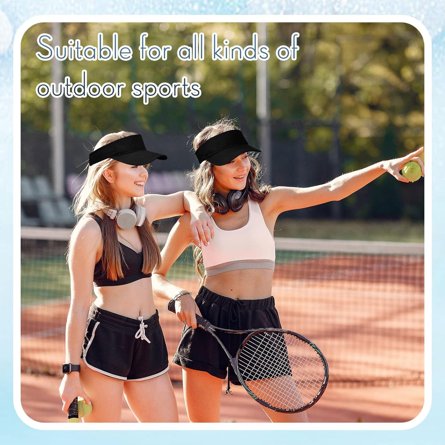 Silkfly 36 Pack Sun Visor Hats Adjustable Sports Athletic hat UV Protection Sun Visor Cap for Men Women Tennis Running Golf - Image 4