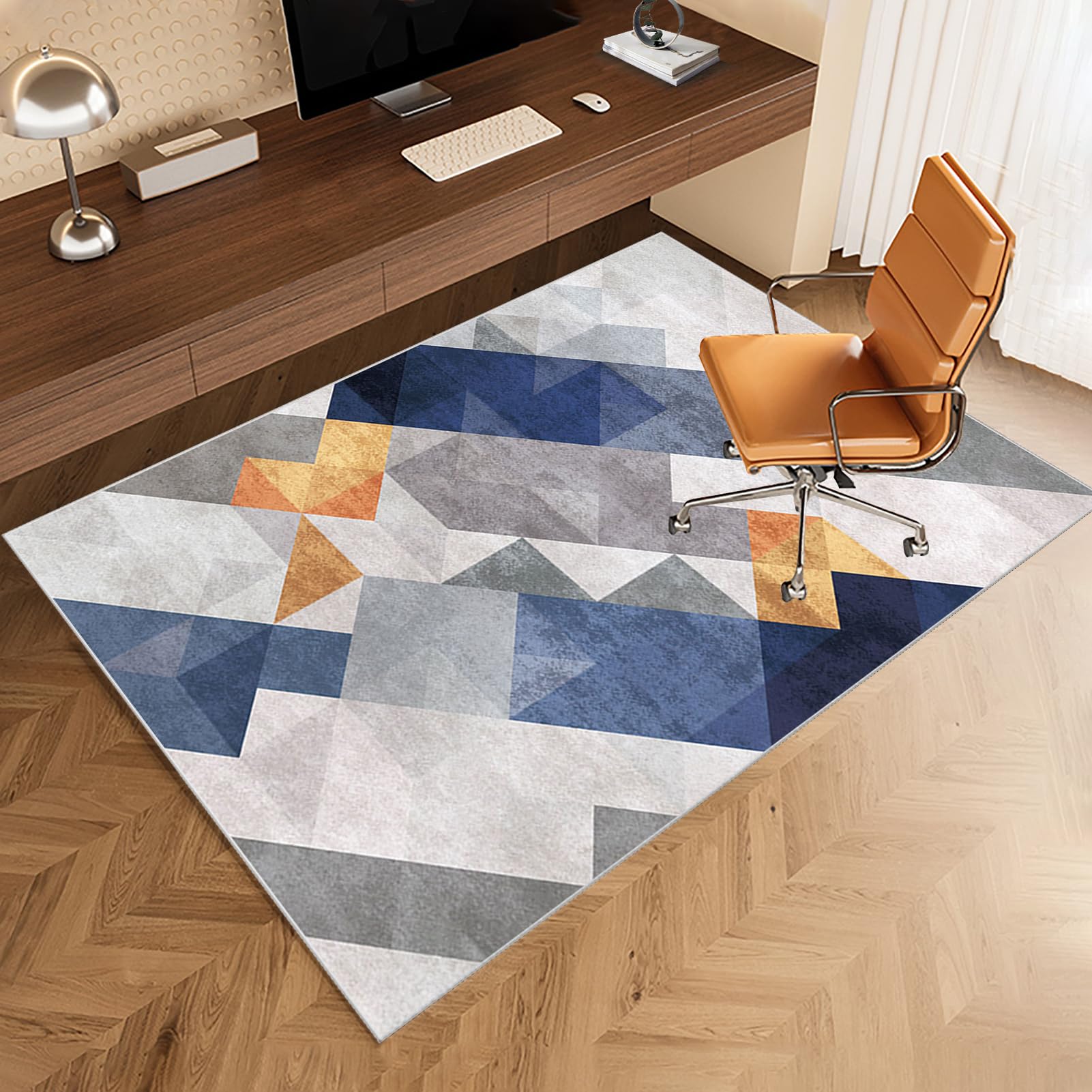 Tappeto Sedia Ufficio Tappeto Salvapavimento Antiscivolo Ufficio Protettore del Pavimento Tappeto per Sedia con Ruote Tappeto Sedia Gaming Pavimenti per Parquet e Pavimenti Duri 80 x 120 cm