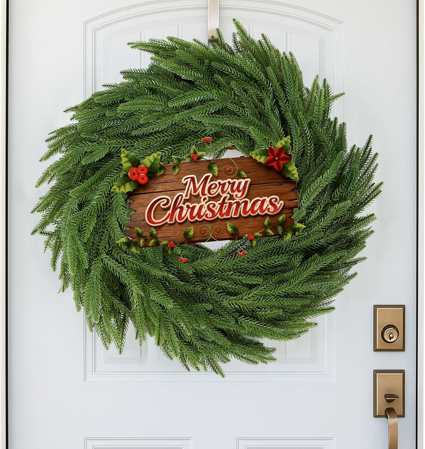 6FT Christmas Garlands, Norfolk Pine Garland, Real Touch Realistic Artificial Christmas Garland Decorations for Mantle Windows Indoor Outdoor - Image 4