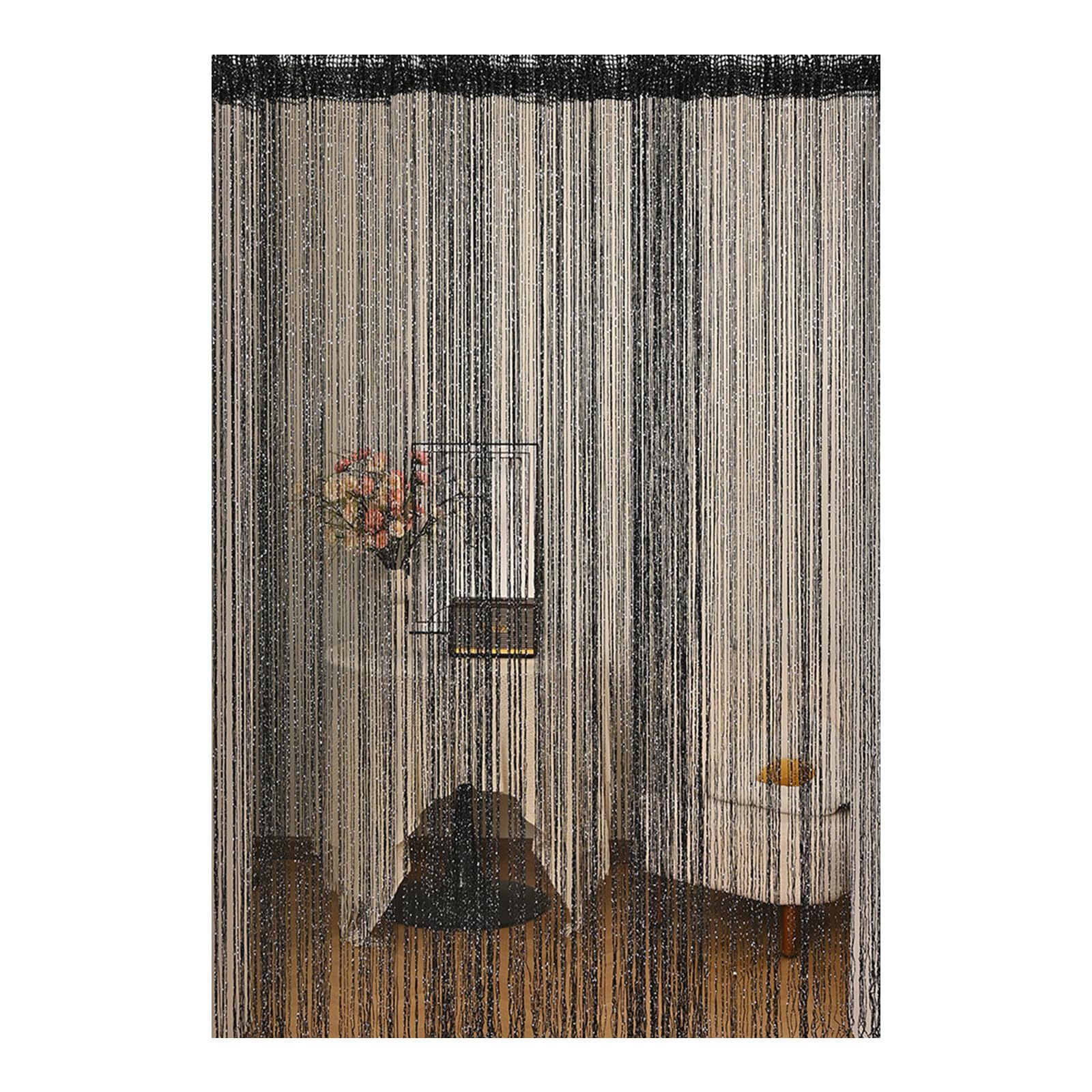 Jazuaiao Ventilated Line Window Curtain Additional Polyster Fiber Culicid Barrier Quick Arrange for Bedroom Sitting Room Flat Window Screen